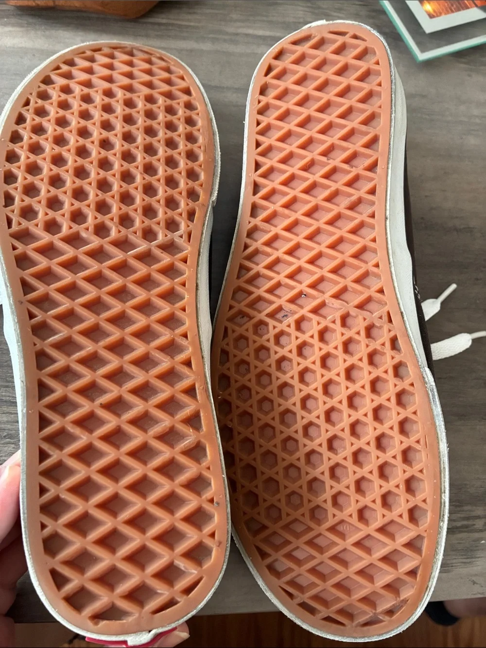 Vans Men’s Dark Brown Canvas Low-Top Sneakers with White Laces